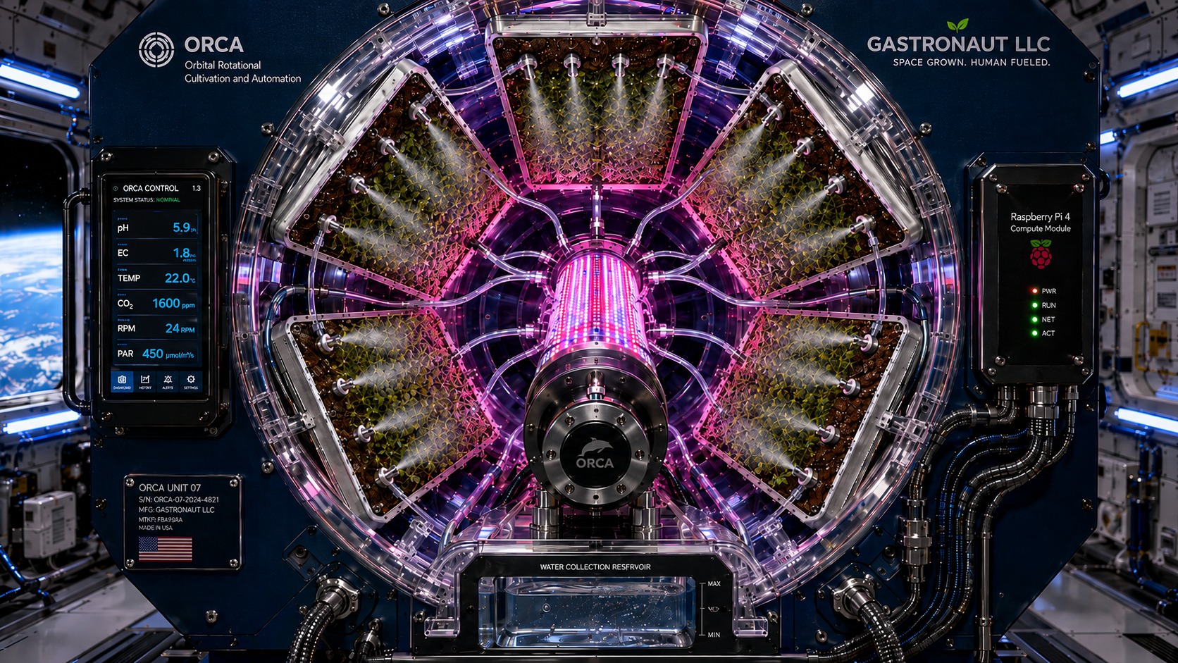 Concept render of the ORCA cultivation drum